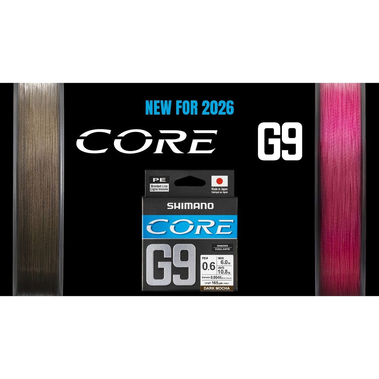 Shimano Core G9 PE Line 165yds