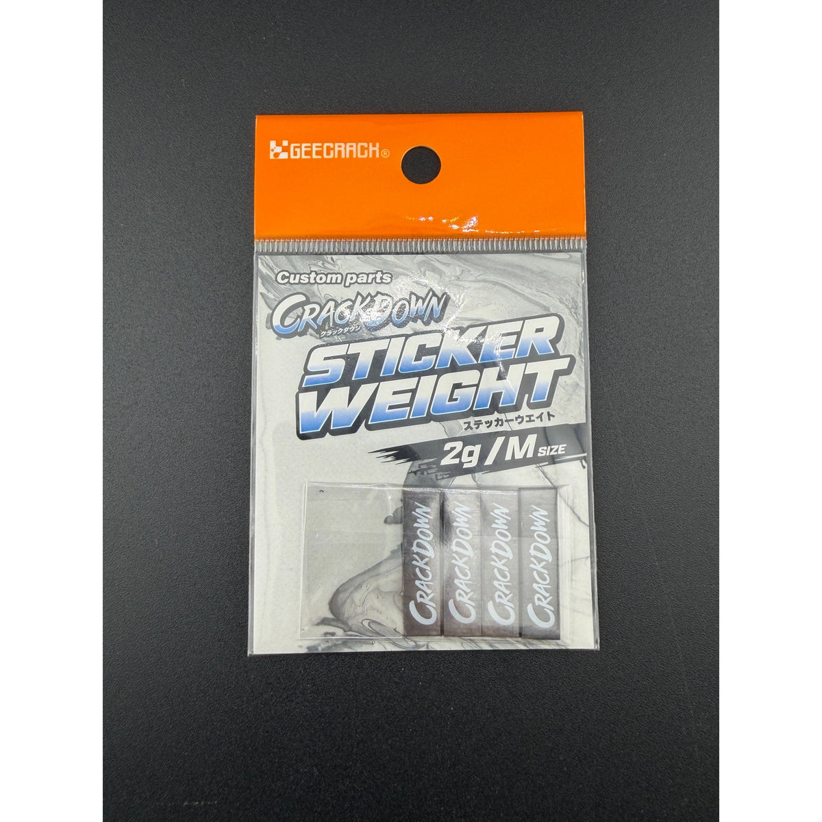 Geecrack Crackdown Sticker Weights 2g /M Size