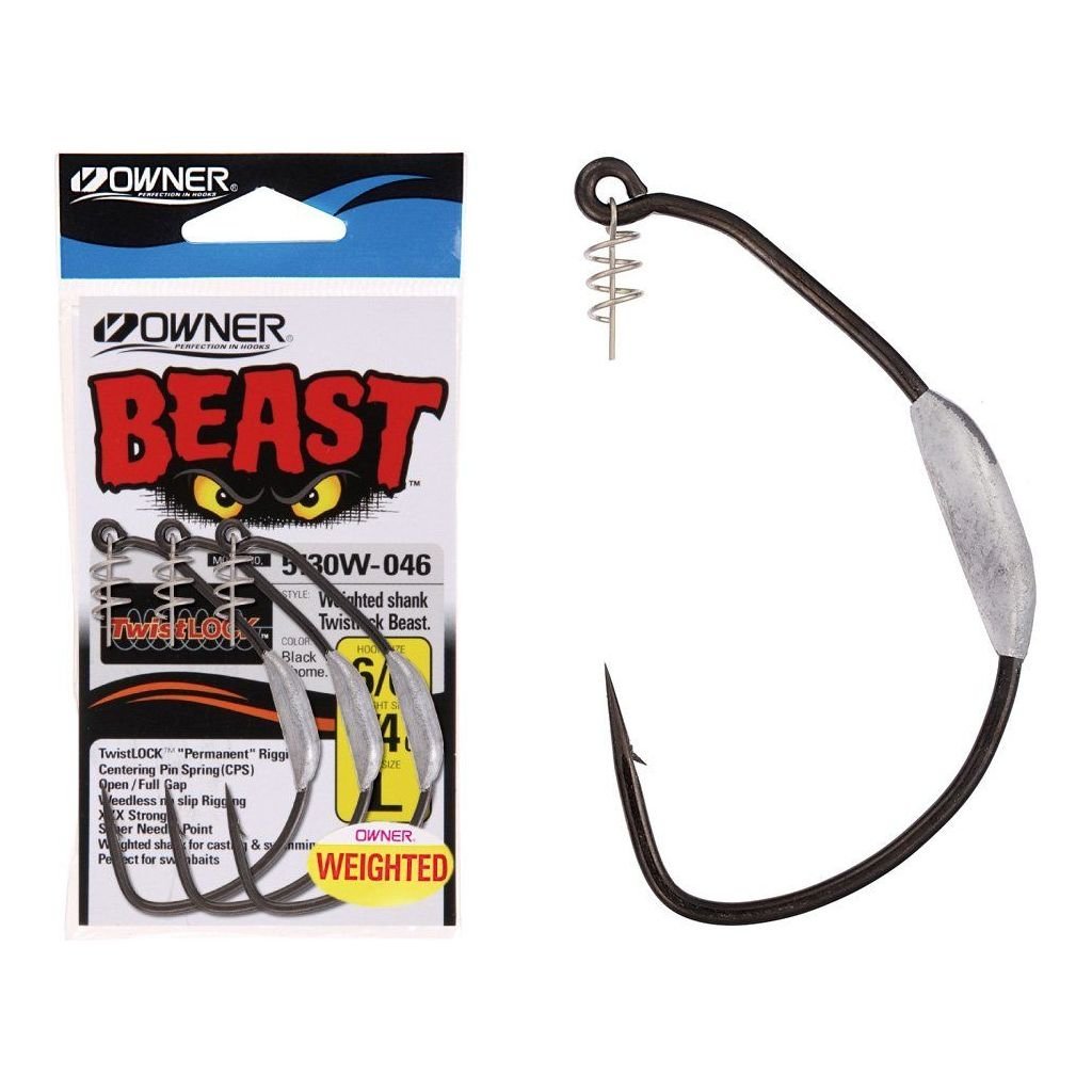 Owner Beast Hook (Weighted) - Tackle Shack TX