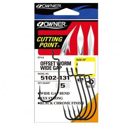 Owner Offset Worm Wide Gap - Tackle Shack TX