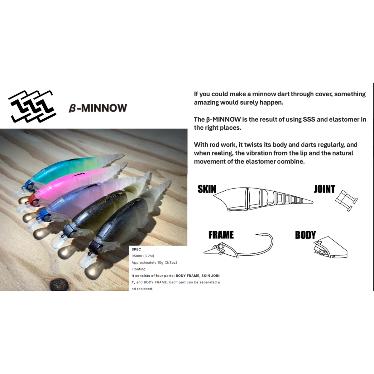 TTT Beta Minnow (Rattle In)