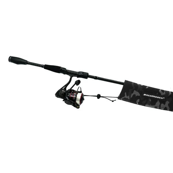 BassMooch Neo Rod Sleeve - Black Camo - Spinning - Tackle Shack TX