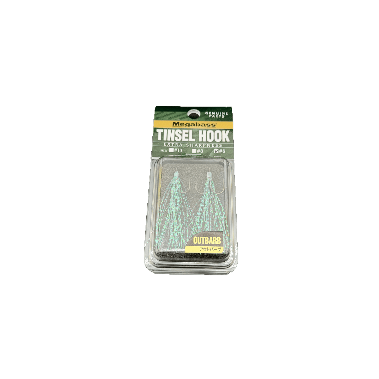MEGABASS TINSEL HOOK 6 Outbarb - Tackle Shack TX