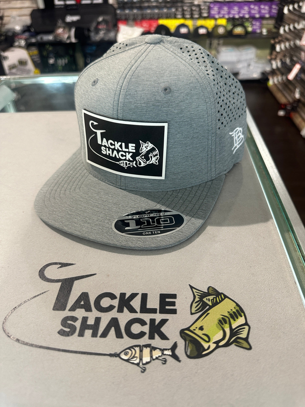 Tackle Shack Hat Flat Brim - Heather Gray