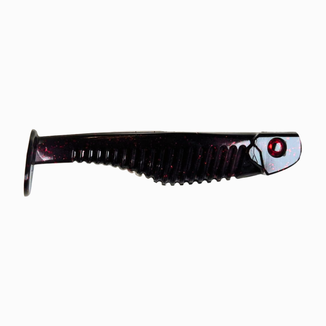 Bone Thug soft plastic bass lure in Redrum