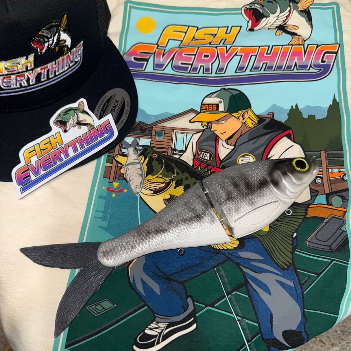Fish Everything FE10 Shad “Silver Skater” Limited Collab Bundle
