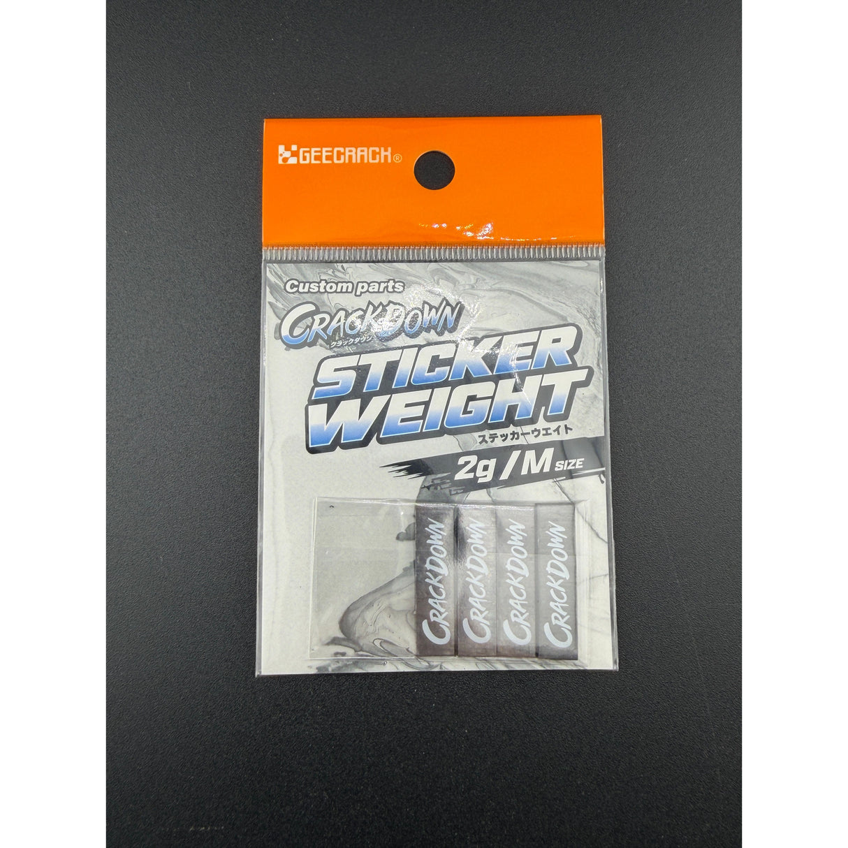 Geecrack Crackdown Sticker Weights 2g /M Size
