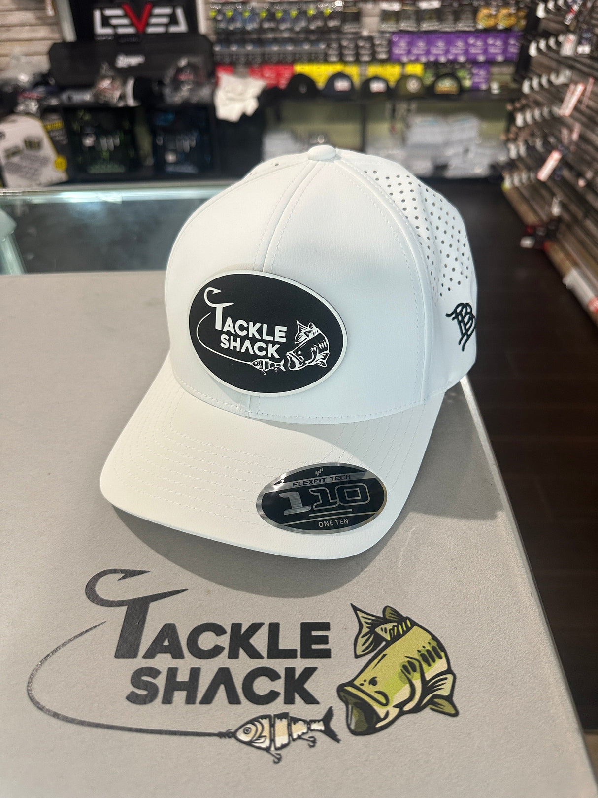 Tackle Shack Hat Curved - White