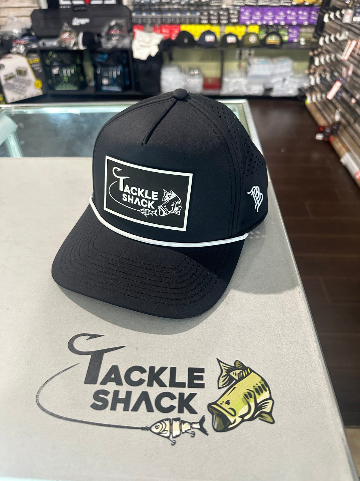 Tackle Shack Hat Curved Rope - Black