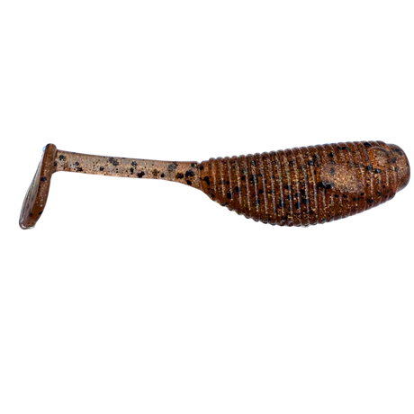 The Phat Paddle soft plastic bass lure in Honey Pepper