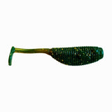 The Phat Paddle soft plastic bass lure in Oil Slick