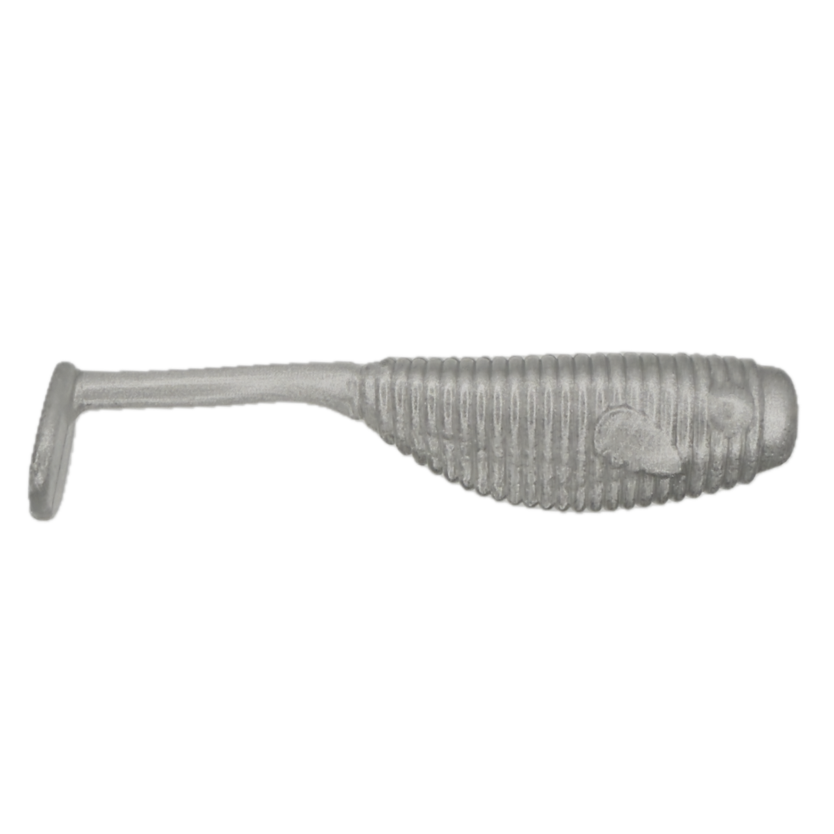 The Phat Paddle soft plastic bass lure in Silver Fish
