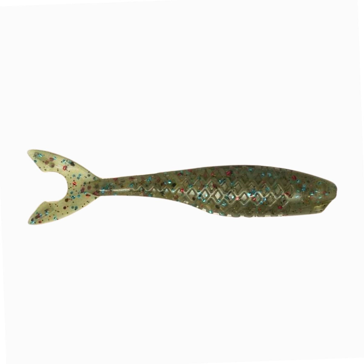 Bash Minnow soft plastic bass lure in Guacamole