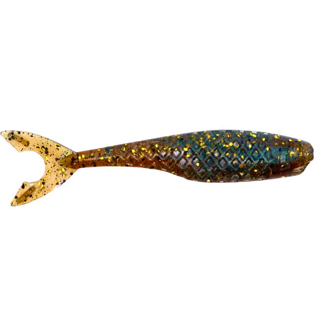 Bash Minnow soft plastic bass lure in Oil Slick