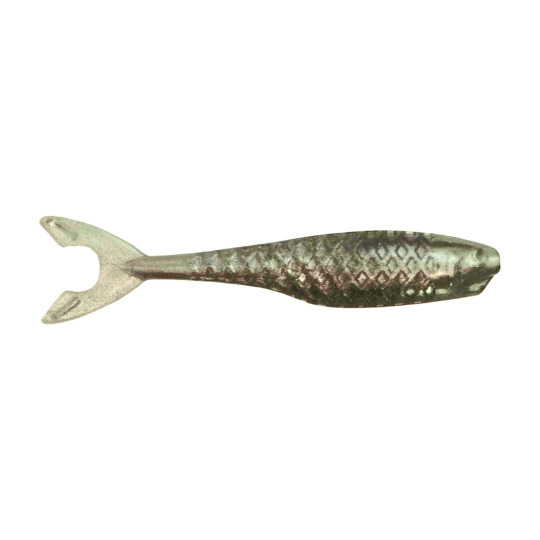 Bash Minnow soft plastic bass lure in SilverFish