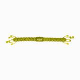Wacky Alien soft plastic bass worm in Charlime color