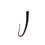 Whip Worm - Soft Plastic Worm with Whip Like Tail for Bass Fishing - Bayou Ember