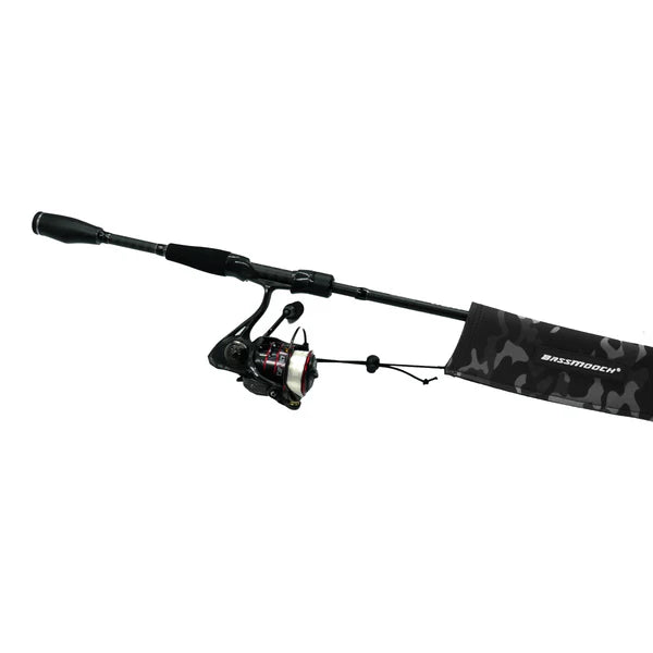 BassMooch Neo Rod Sleeve - Black Camo - Spinning