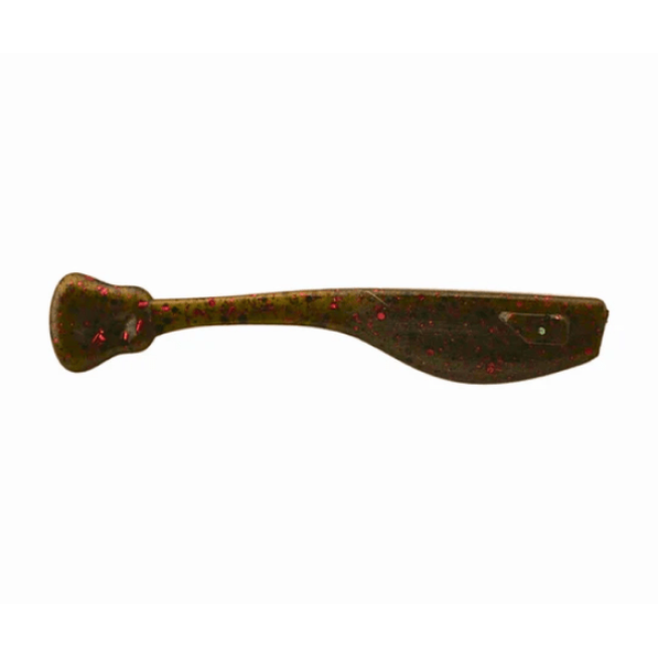 Freefall Fry soft plastic bass lure in Watermelon Red