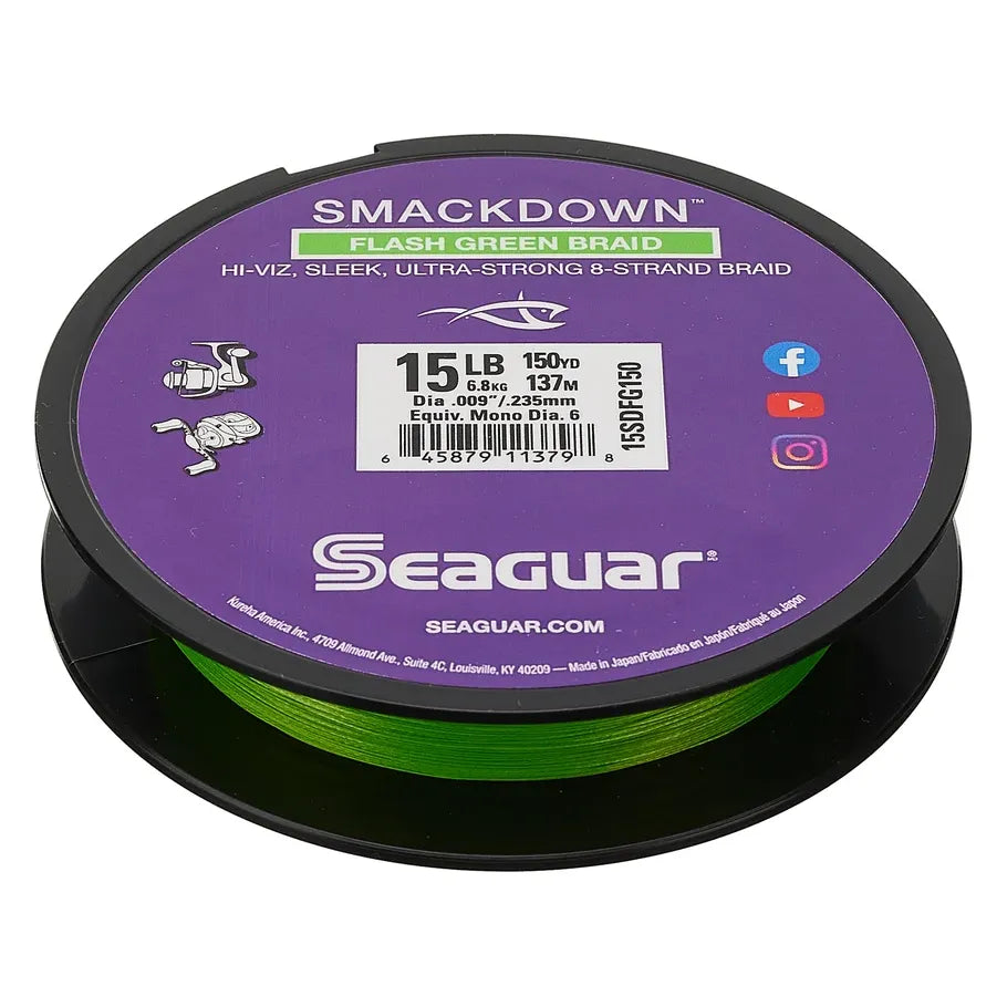 Seaguar Smackdown - Flash Green Braid 150yd