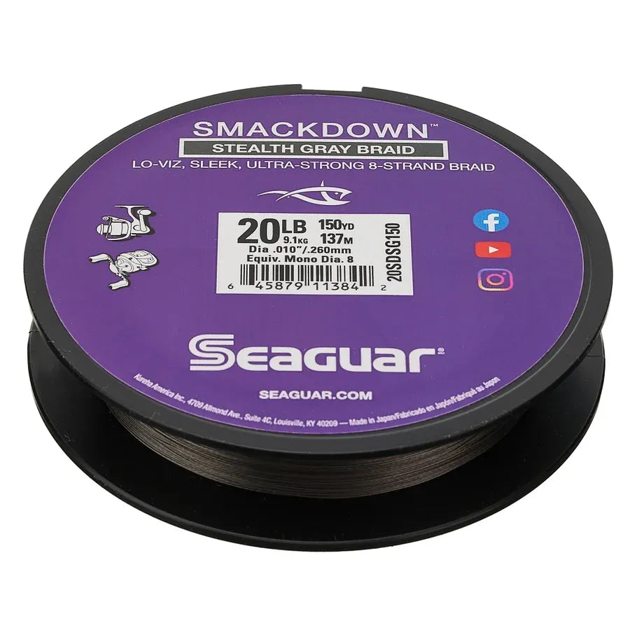 Seaguar Smackdown - Stealth Gray Braid 150yd