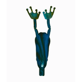 Techno Frog soft plastic bass lure in Blue Swirl