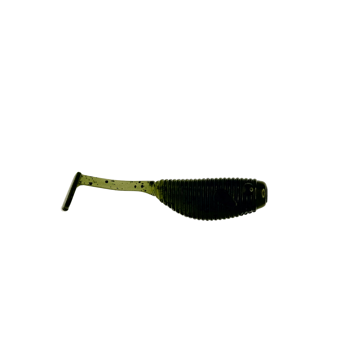The Phat Paddle - Soft Plastic Paddle Tail Swimbait for Bass - Green Pumpkin
