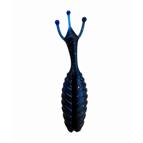 The Thing soft plastic bass lure in Black And Blue